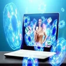 Biểu tượng chương trình VIP của xshom với nền neon đỏ